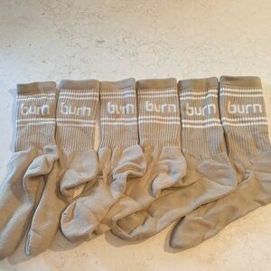 Burn Boot Camp Tan Crew Socks